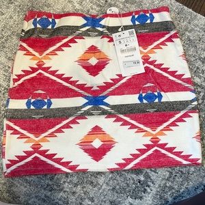 NWT Zara Aztec Skirt - size small